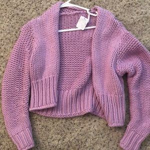 Free People Pink Caridgan